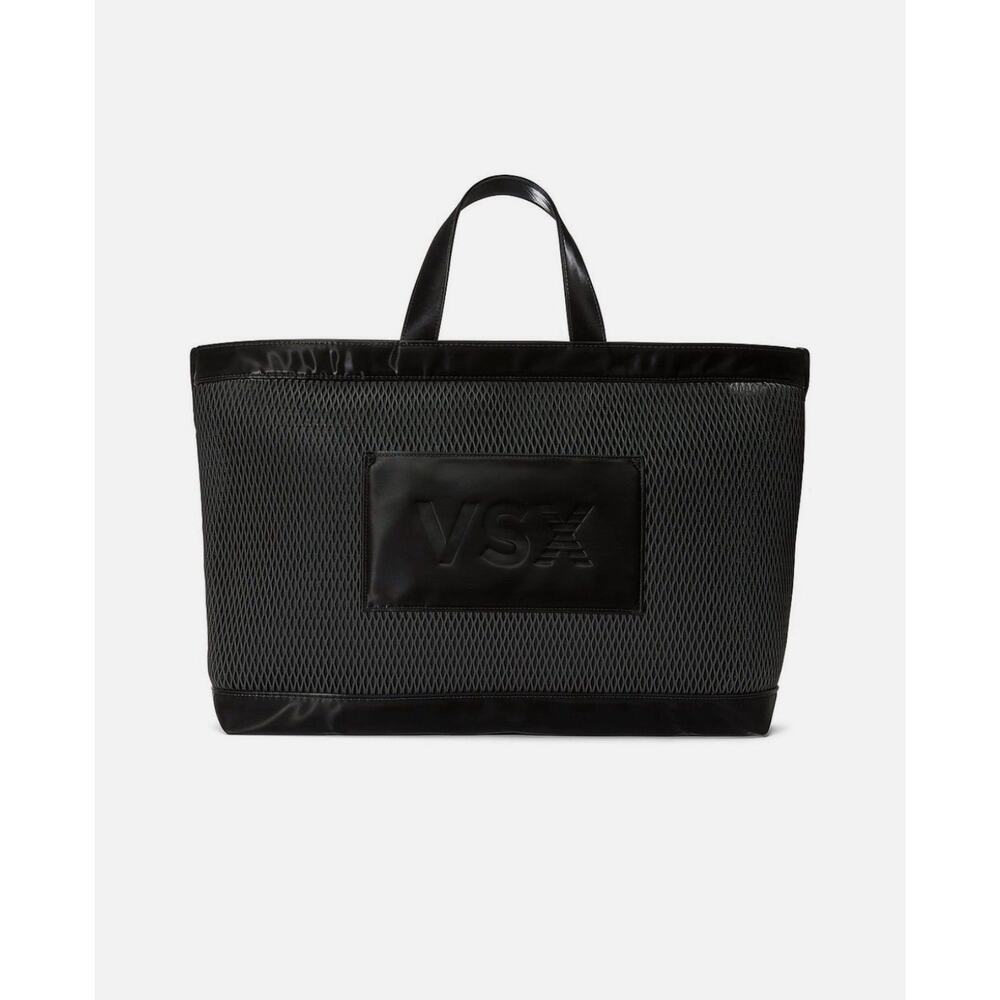 RT49.95 Victoria's Secret VSX Large Black Mesh Tote Travel Bag 2025 NWT